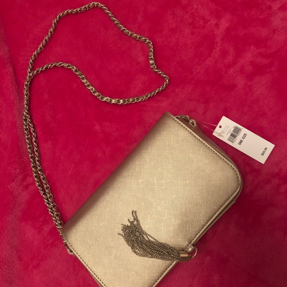 Banana republic NWT crossbody in gold